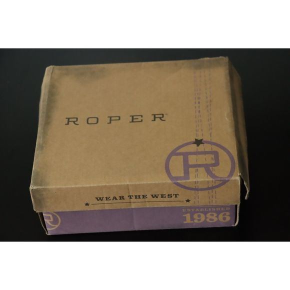 Roper Girls 6 Western Faith Boot Brown Cross Cowgirl Vintage Style Boot - Picture 10 of 10